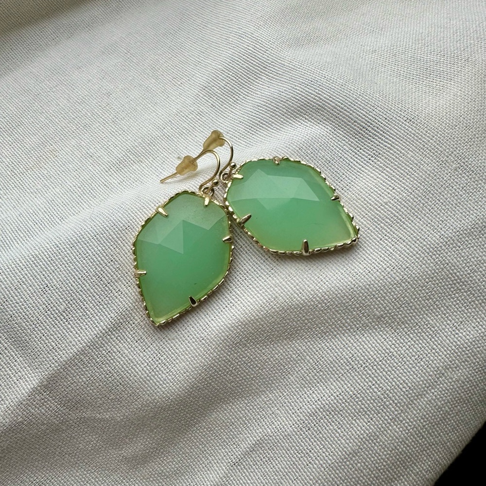 Elegant Chalcedony Gemstone Earrings